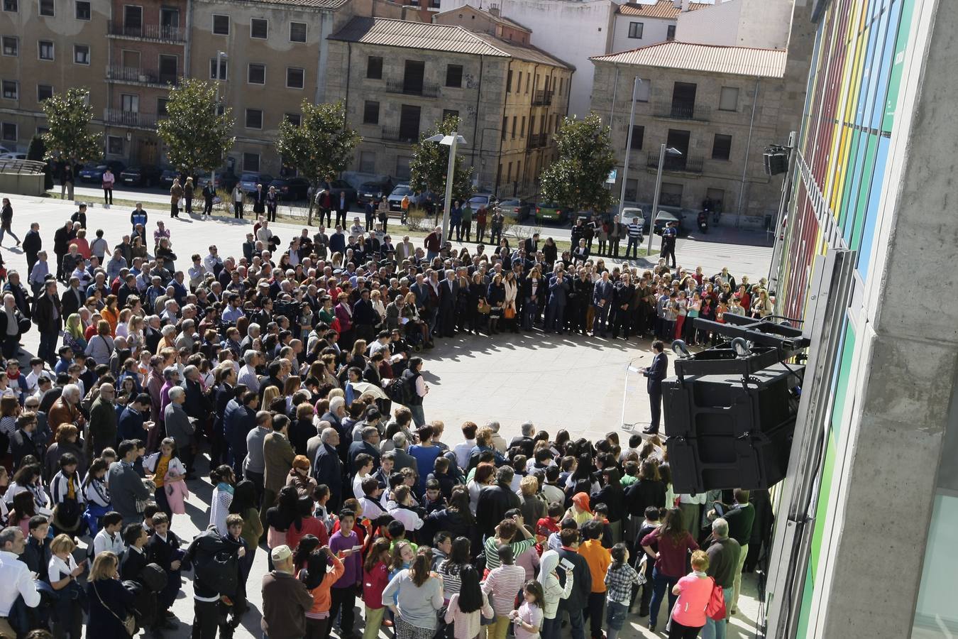 Inauguración del mural homenaje a las víctimas del terrorismo en Salamanca