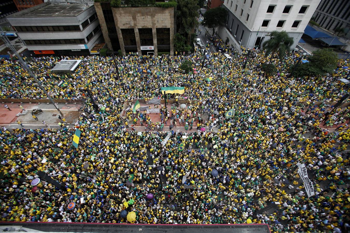 Protesta en Brasil contra Dilma