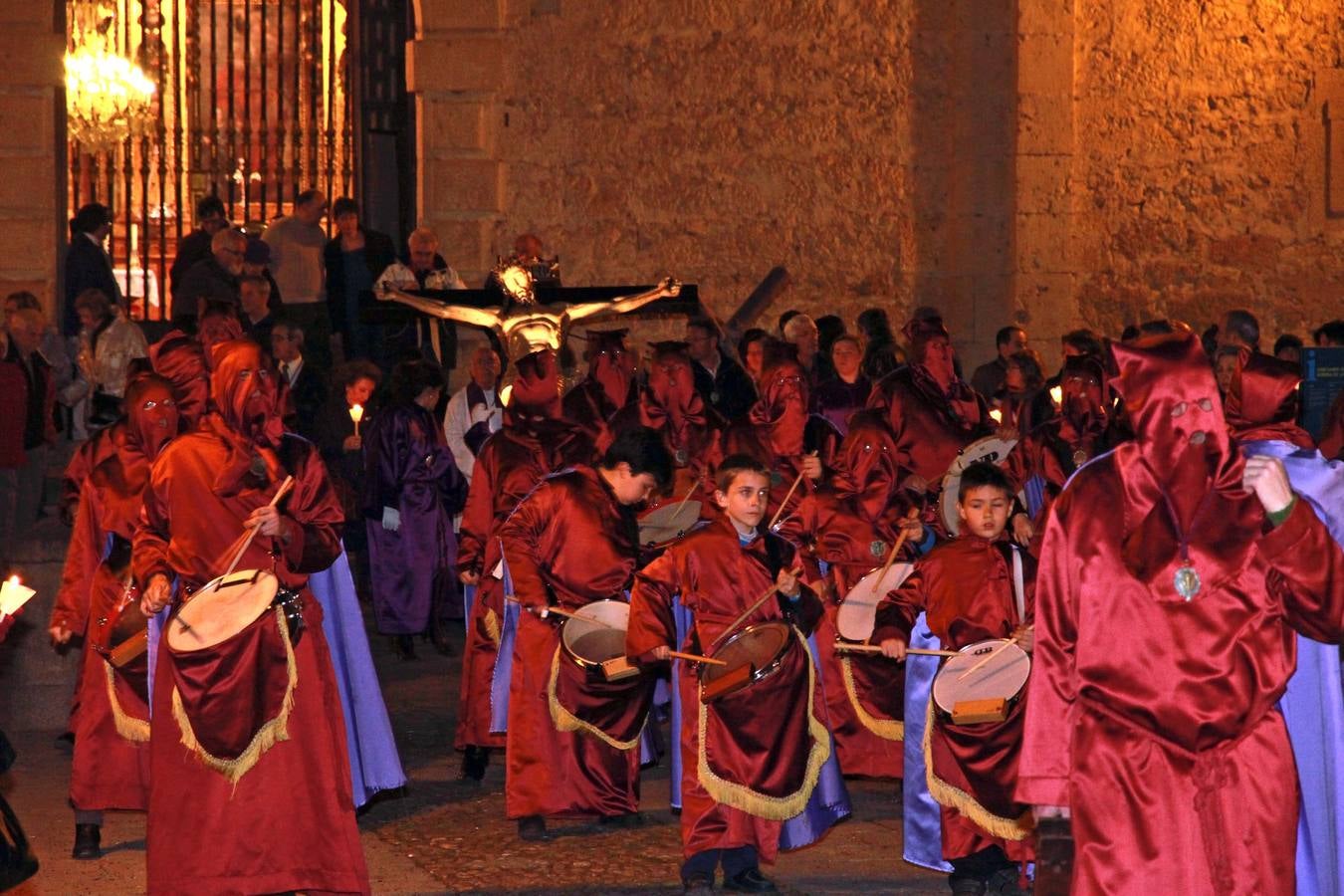 Procesión de las Tres Caídas en el barrio de San Marcos de Segovia