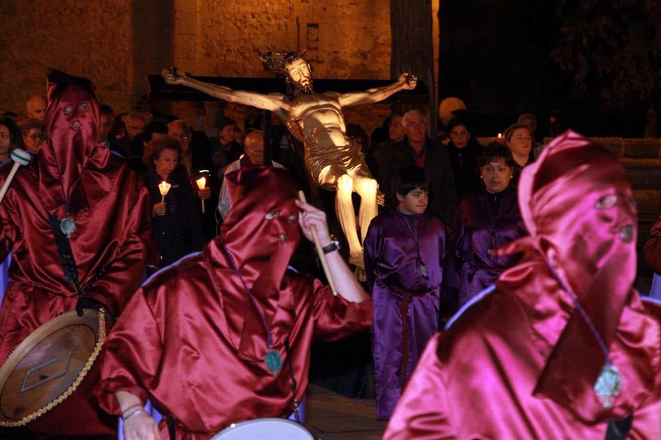 Procesión de las Tres Caídas en el barrio de San Marcos de Segovia