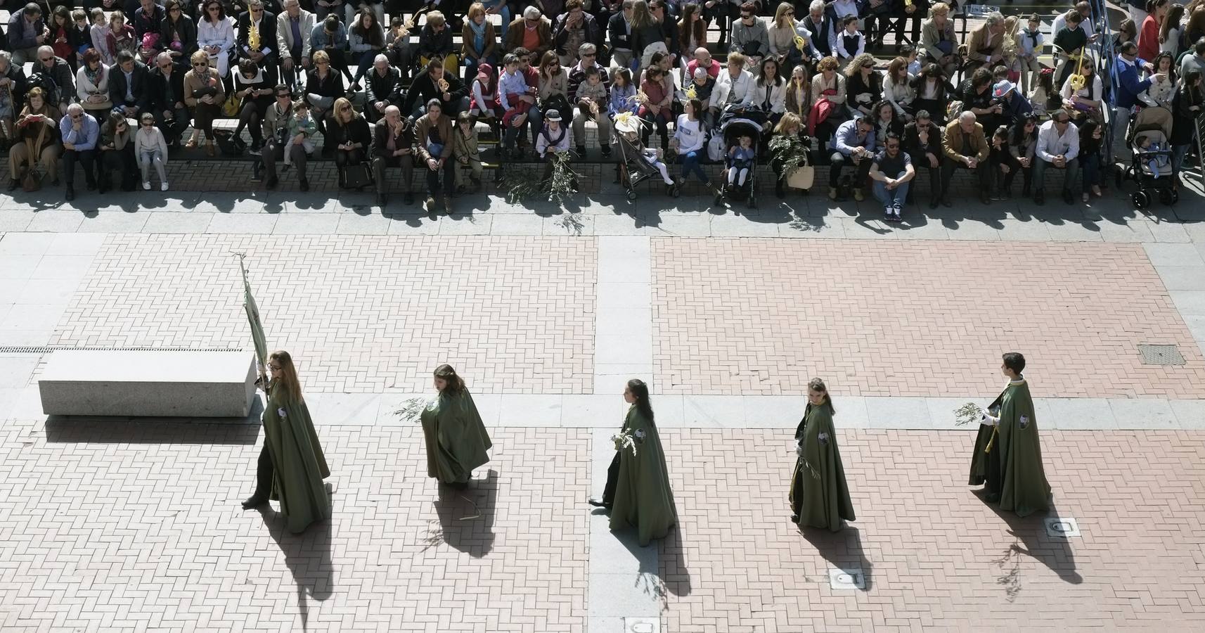 Multitudinaria procesión de las Palmas en Valladolid (1/2)