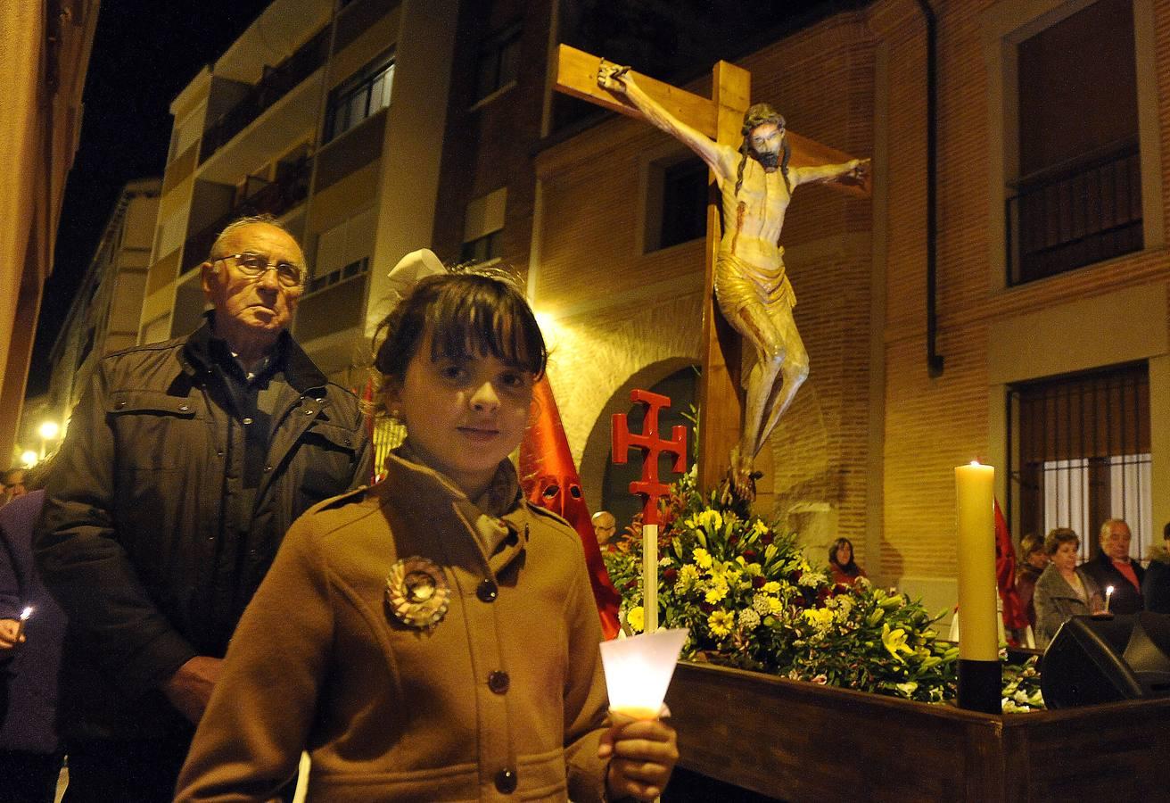 Peregrinación del Santísimo Cristo del Amor y la meditación de las Siete Palabras en Medina del Campo. Valladolid