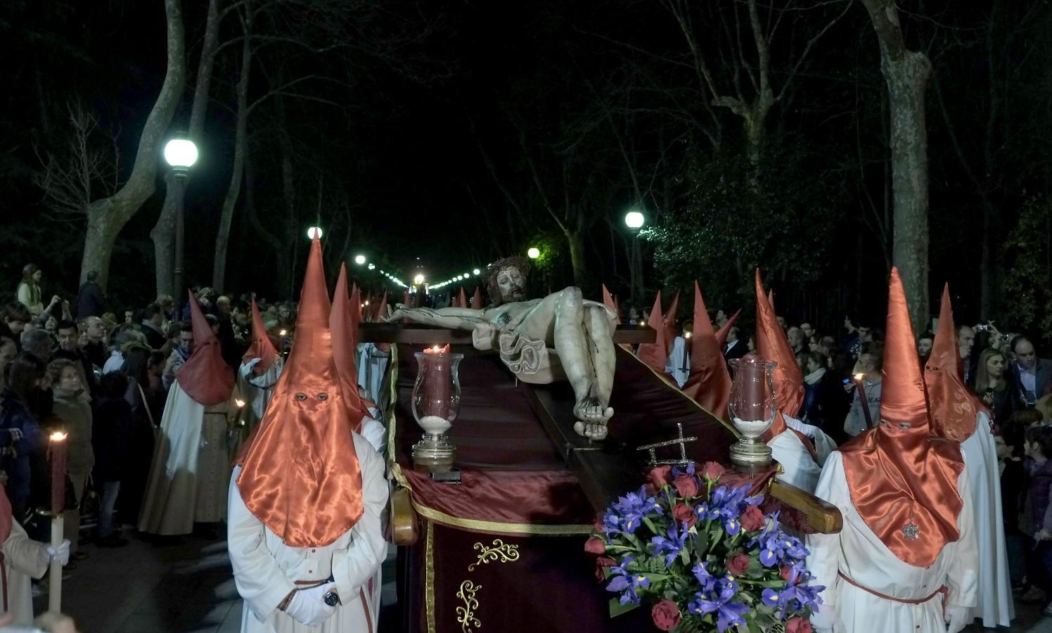 Peregrinación del Santísimo Cristo del Amor y la meditación de las Siete Palabras en Medina del Campo. Valladolid