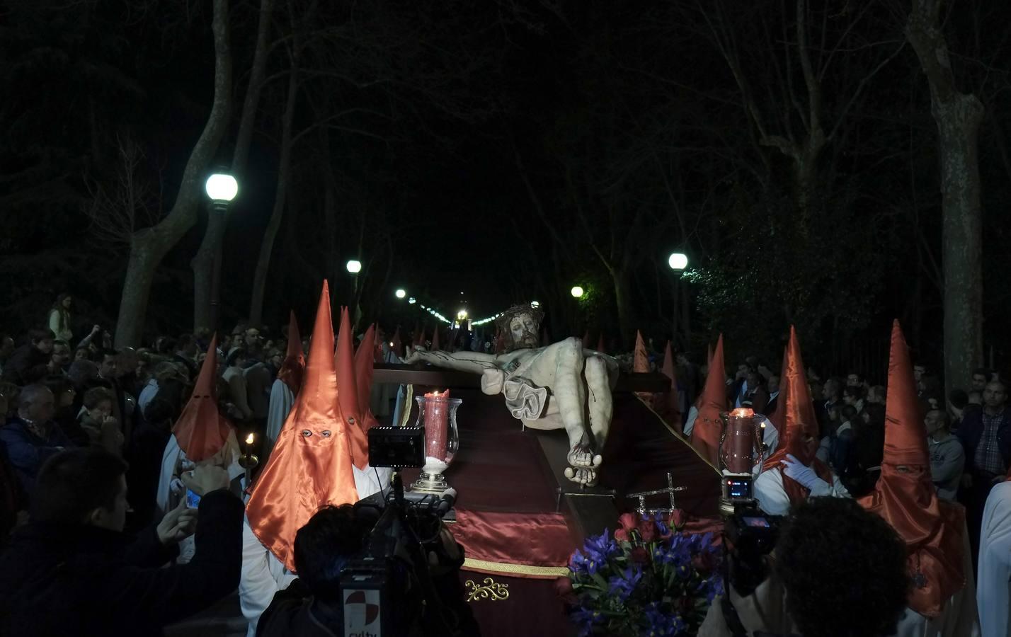 Peregrinación del Santísimo Cristo del Amor y la meditación de las Siete Palabras en Medina del Campo. Valladolid