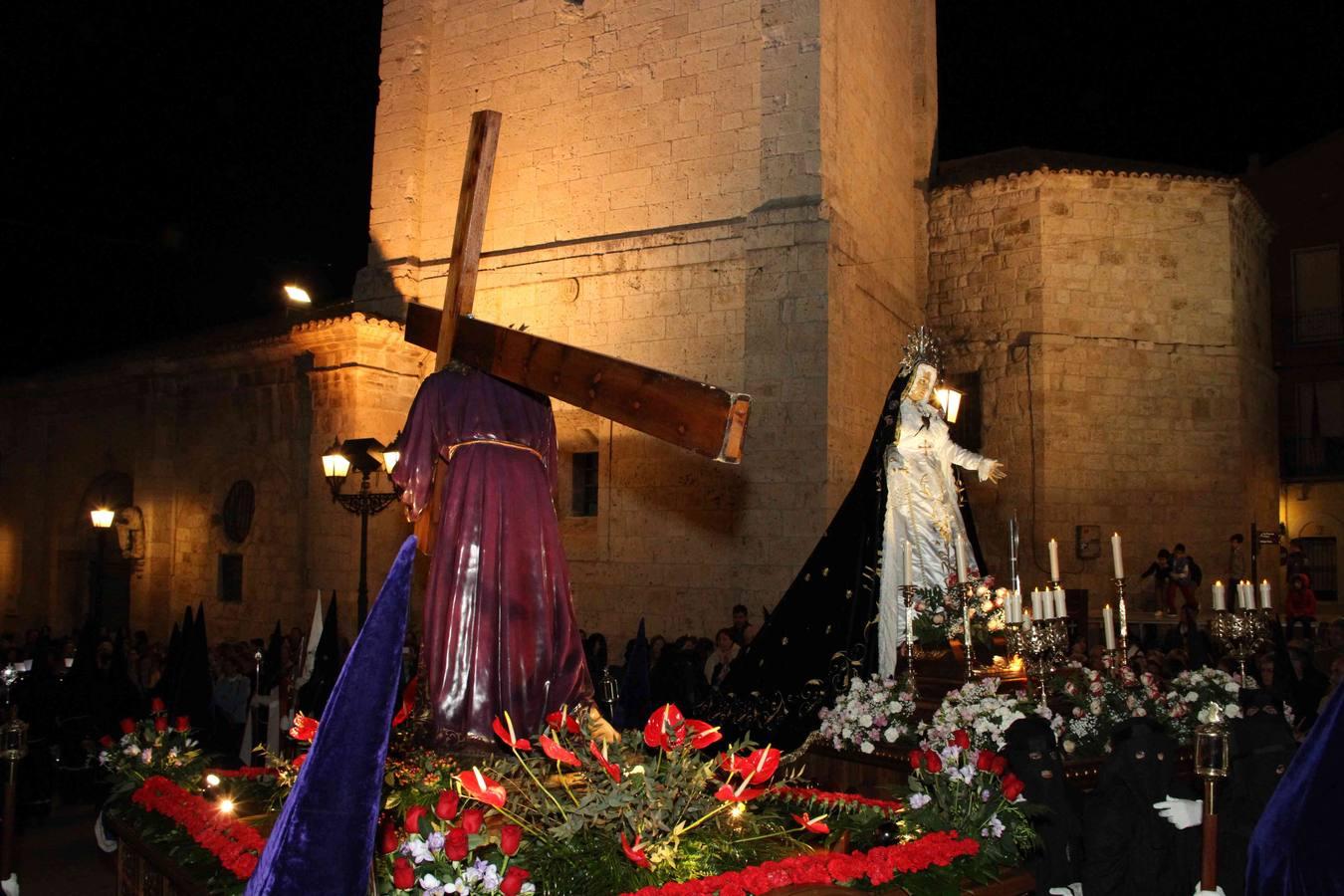 Procesión del Encuentro en Peñafiel (Valladolid)