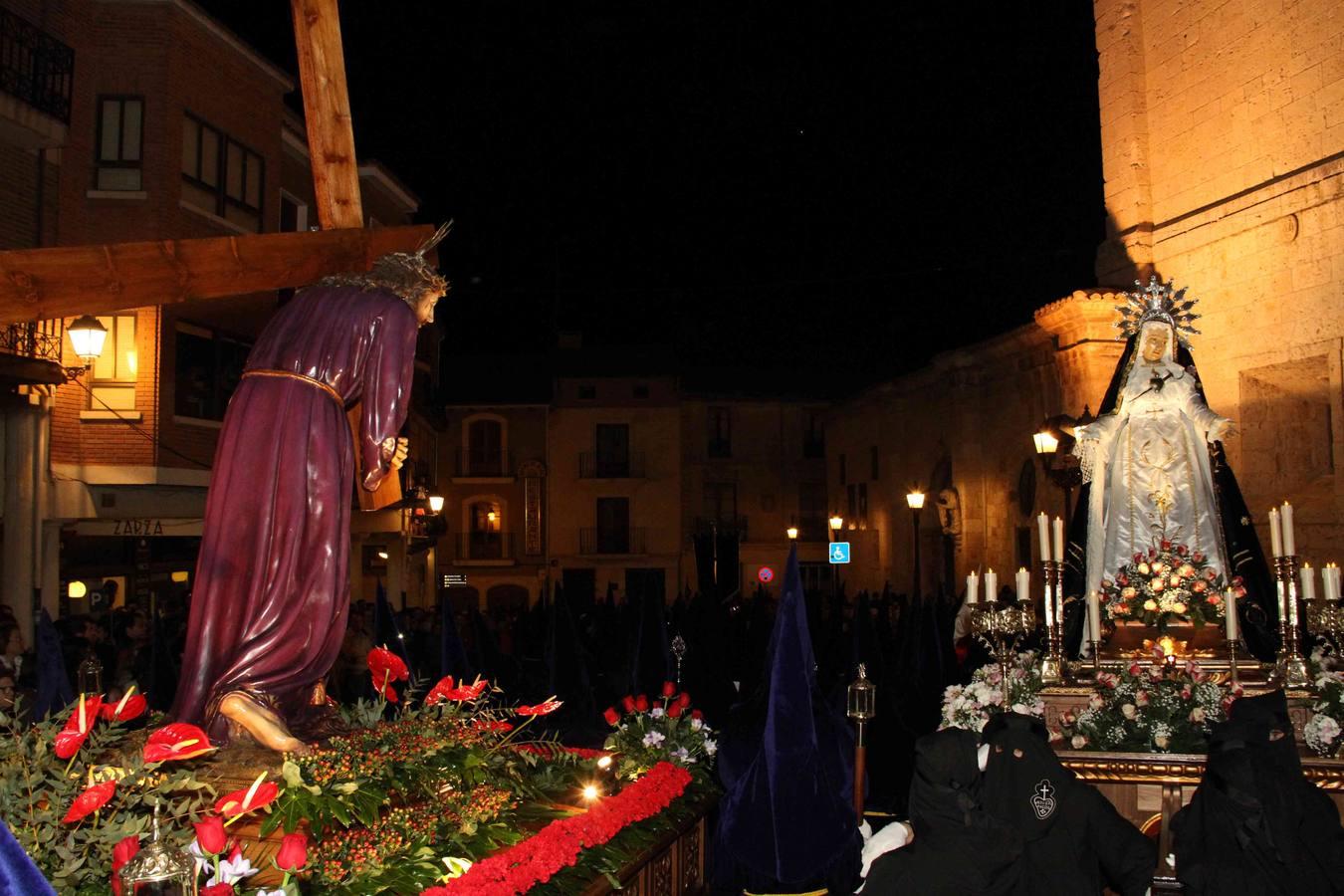 Procesión del Encuentro en Peñafiel (Valladolid)