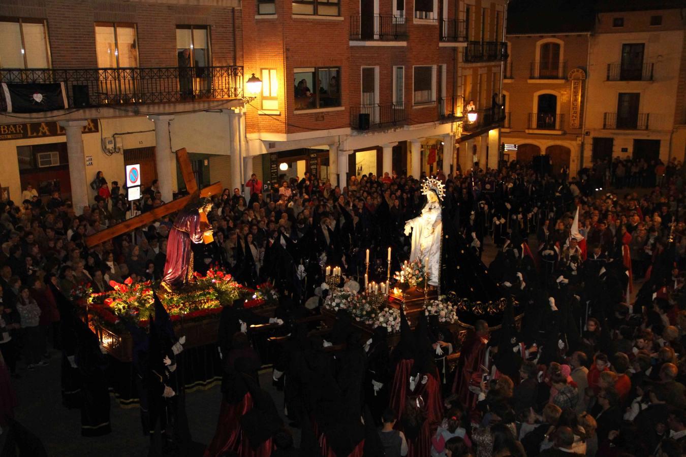 Procesión del Encuentro en Peñafiel (Valladolid)