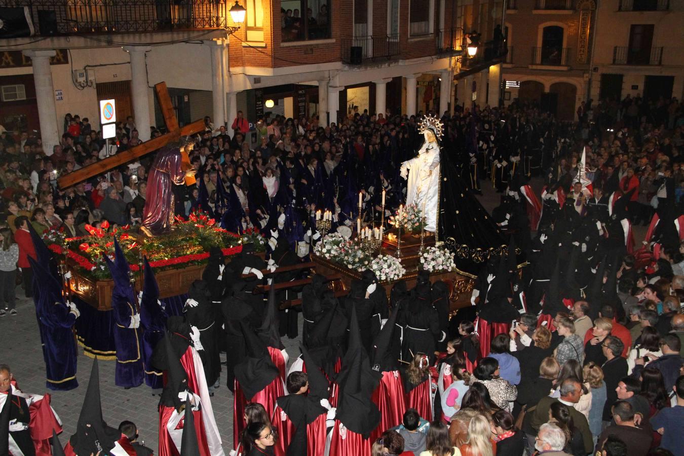 Procesión del Encuentro en Peñafiel (Valladolid)