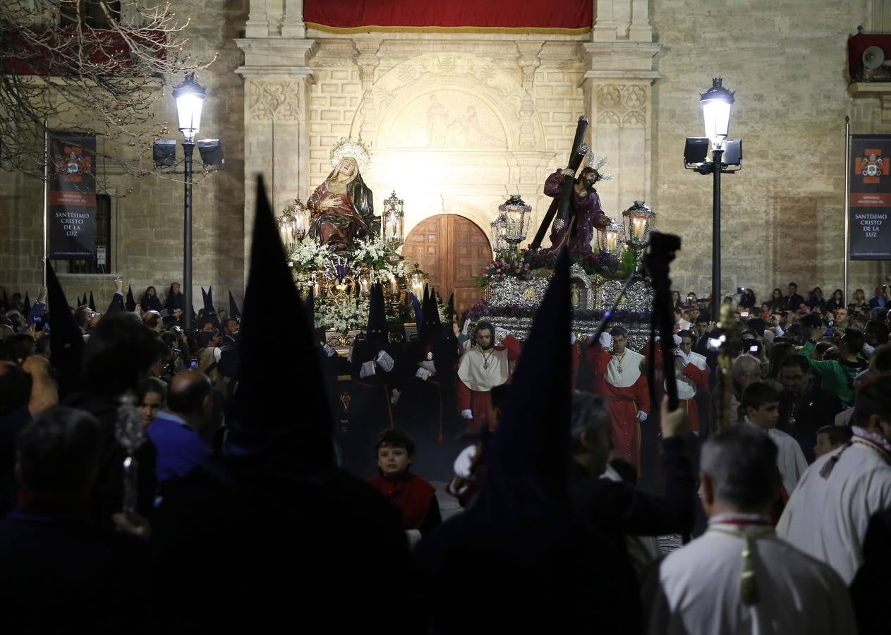 Procesión del Encuentro de la Virgen con su hijo en Valladolid