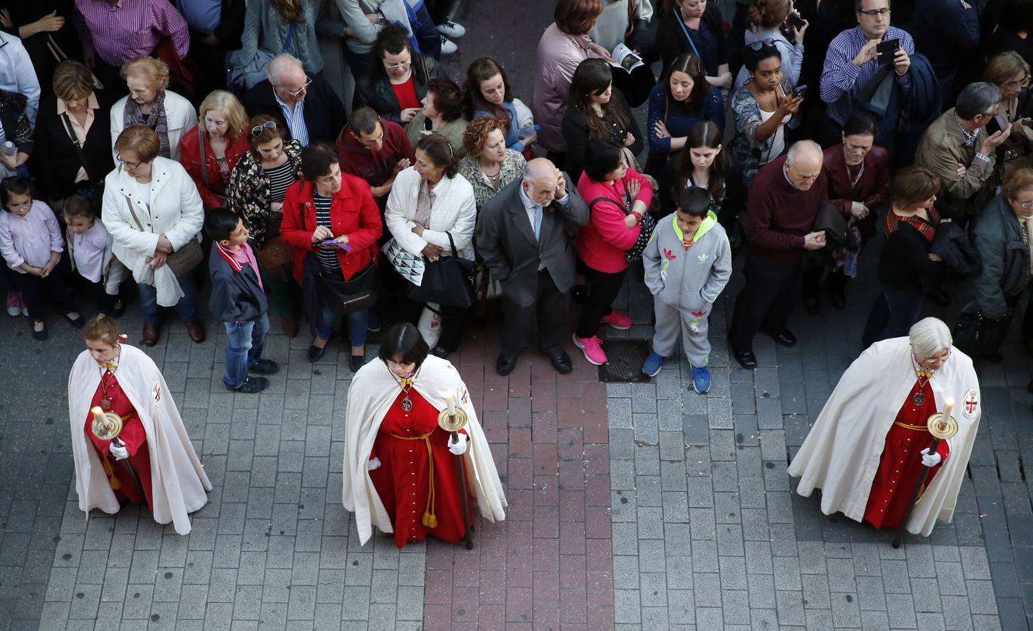 Procesión del Encuentro de la Virgen con su hijo en Valladolid