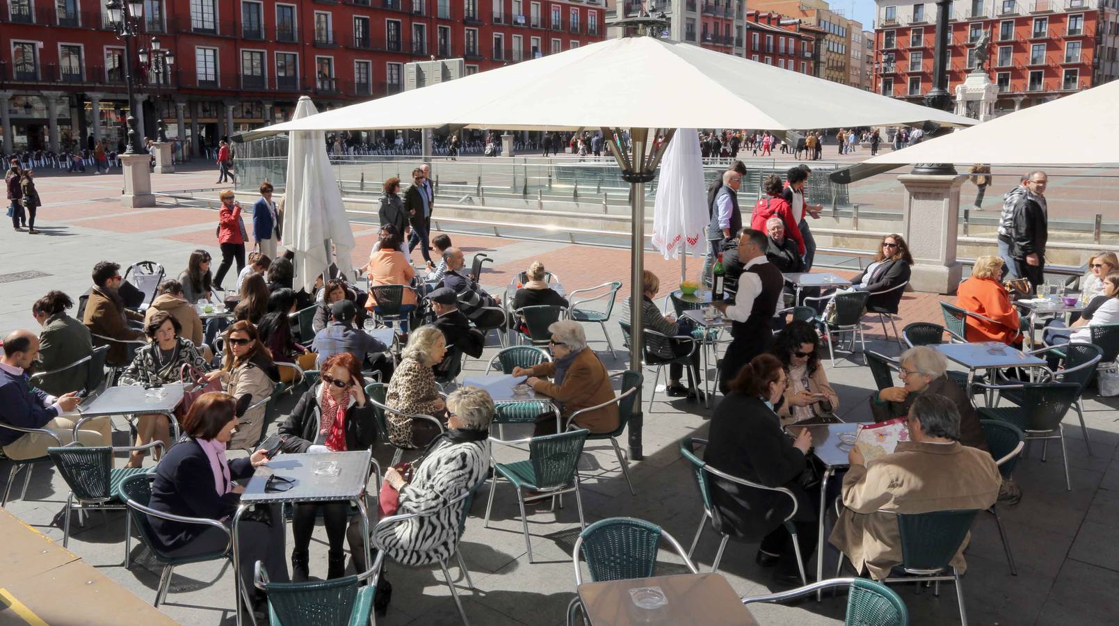 Turistas en Valladolid durante la Semana Santa