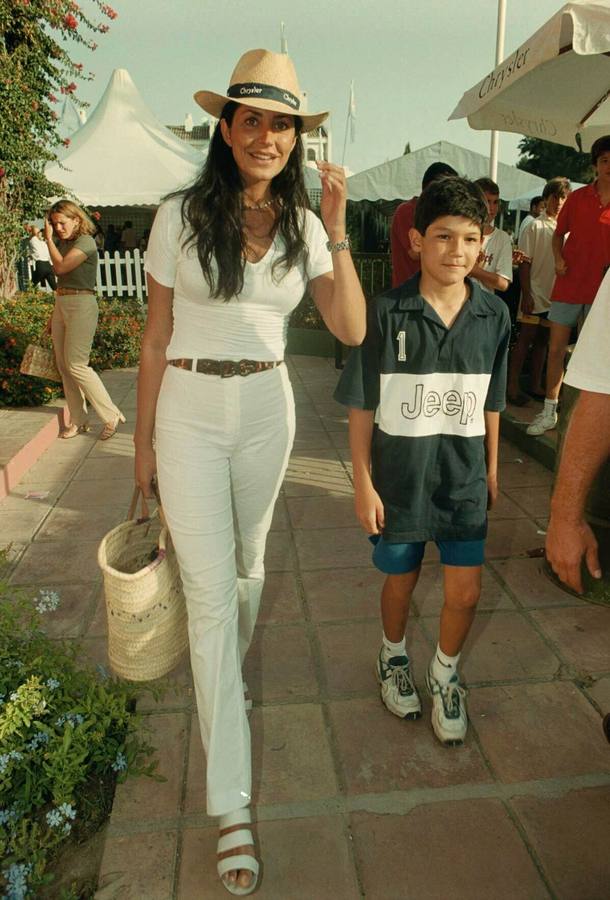 María Pineda en el Torneo de Polo de Sotogrande de 1999
