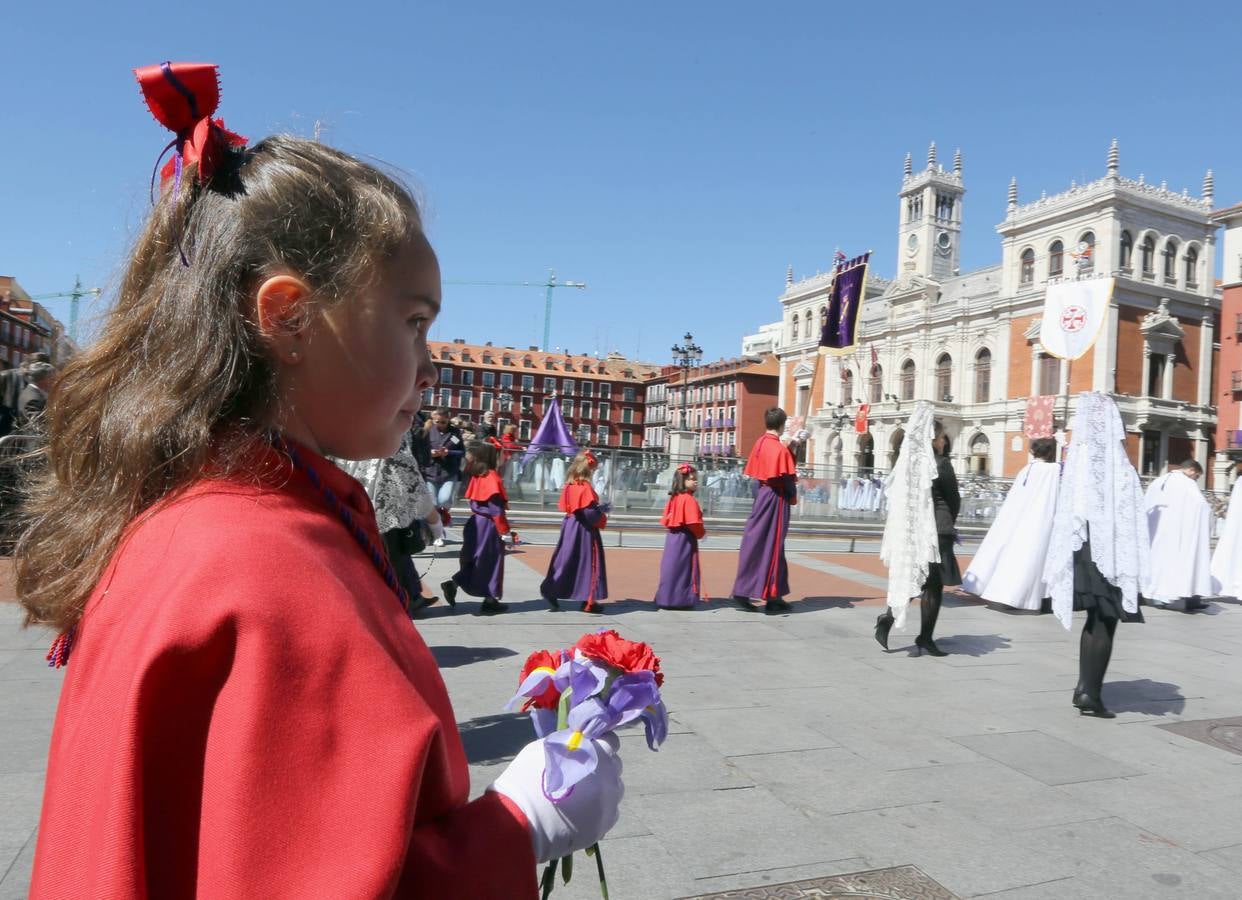 Encuentro entre el Cristo Resucitado y la Vírgen de la Alegria en Valladolid