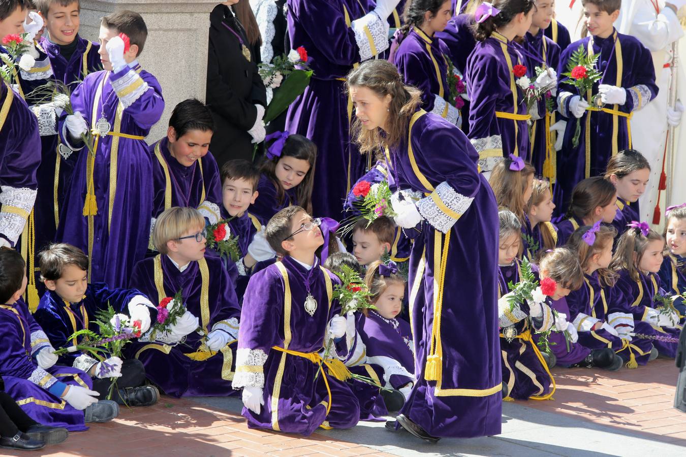 Encuentro entre el Cristo Resucitado y la Vírgen de la Alegria en Valladolid
