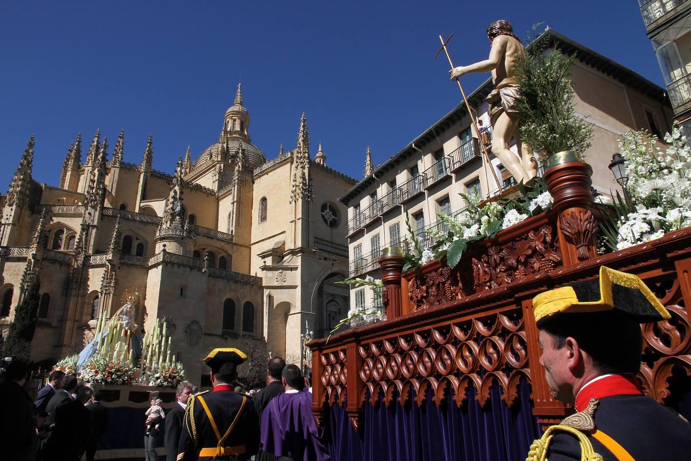 Procesión del encuentro en Segovia