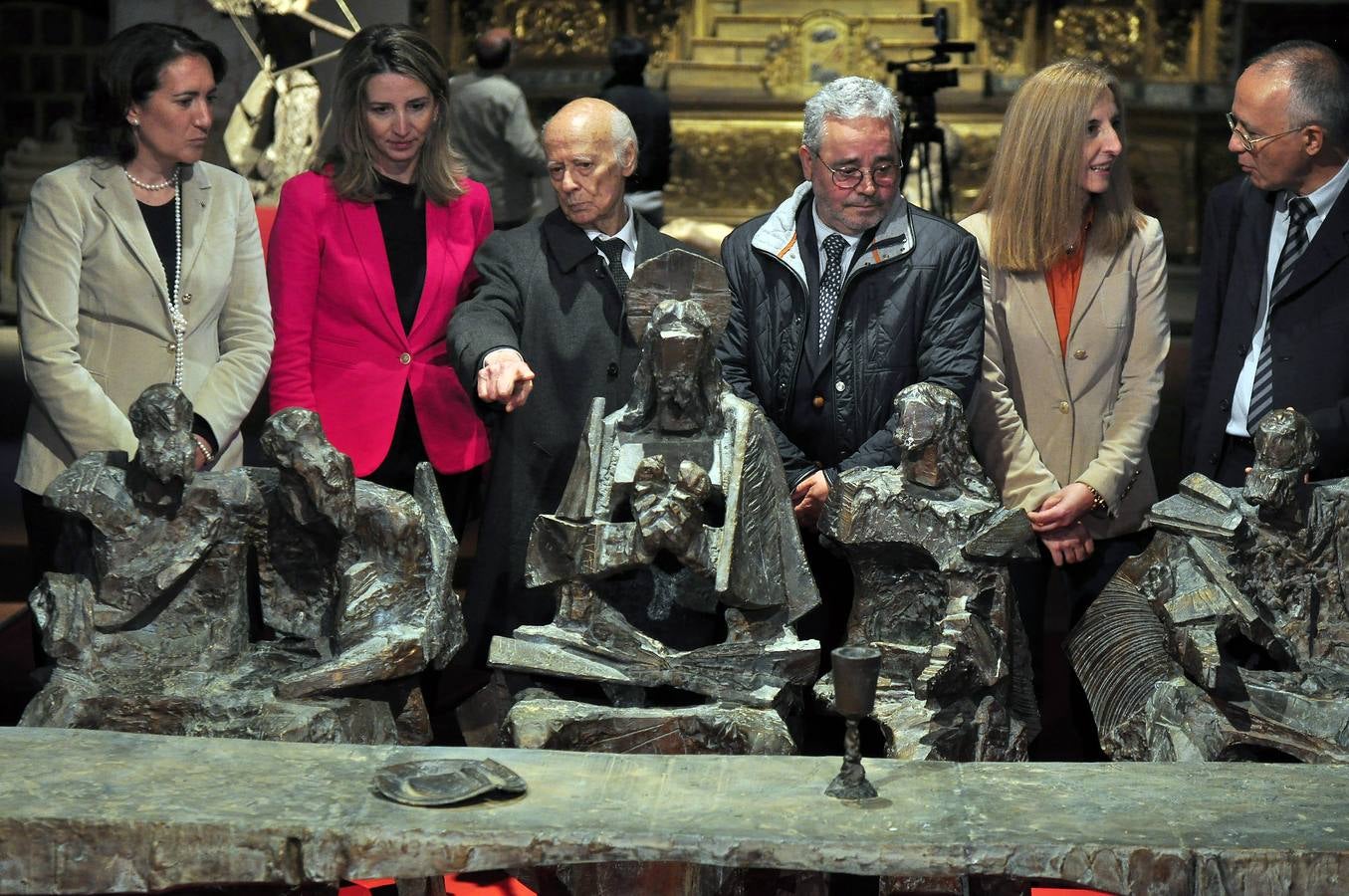 Inauguración de la exposición de Venancio Blanco en Alba de Tormes (Salamanca)