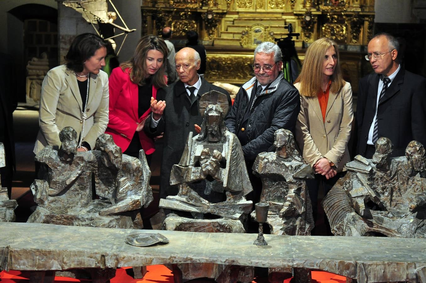 Inauguración de la exposición de Venancio Blanco en Alba de Tormes (Salamanca)