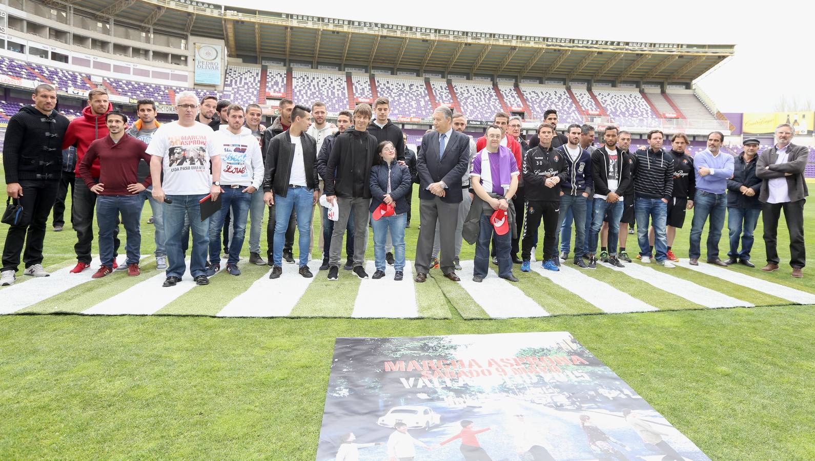 Presentación de la 38 Marcha Asprona en el estadio José Zorrilla