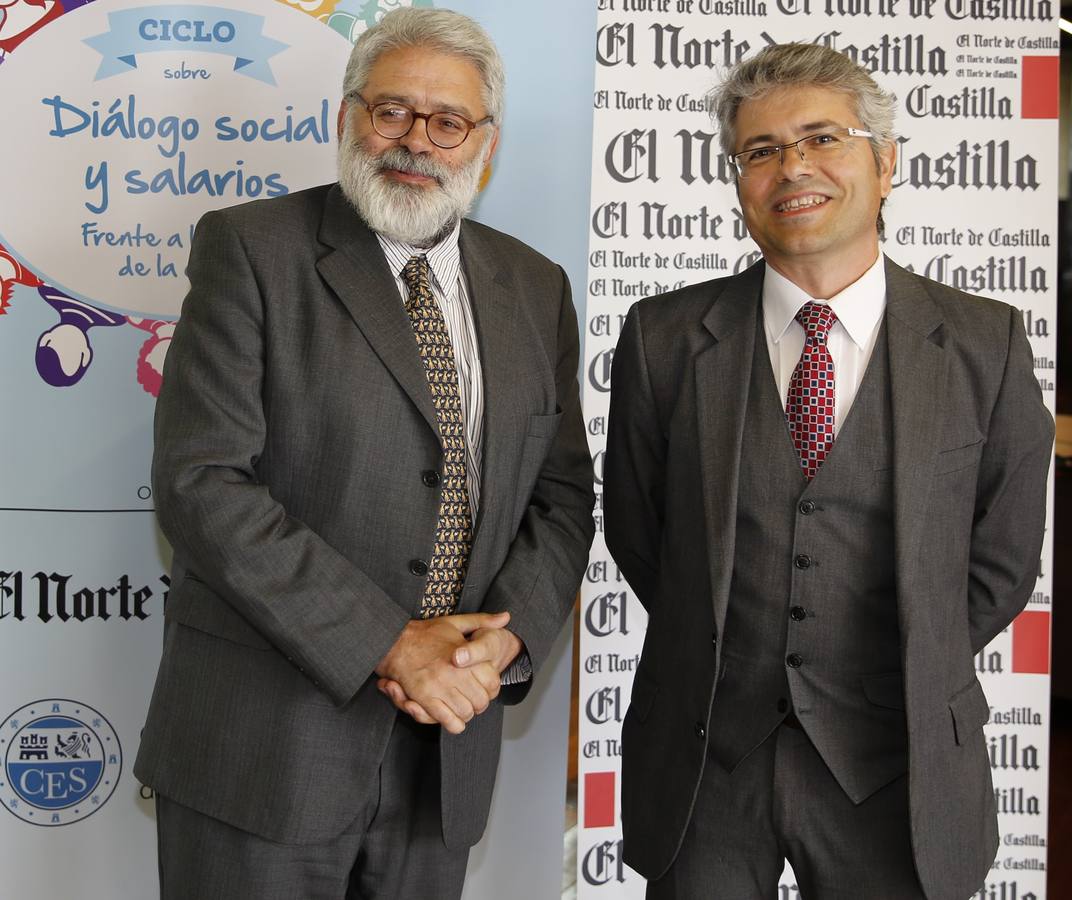 Miguel Lobato, adjunto del Procurador del Común, y José Carlos Rodríguez, gerente del Ecyl.