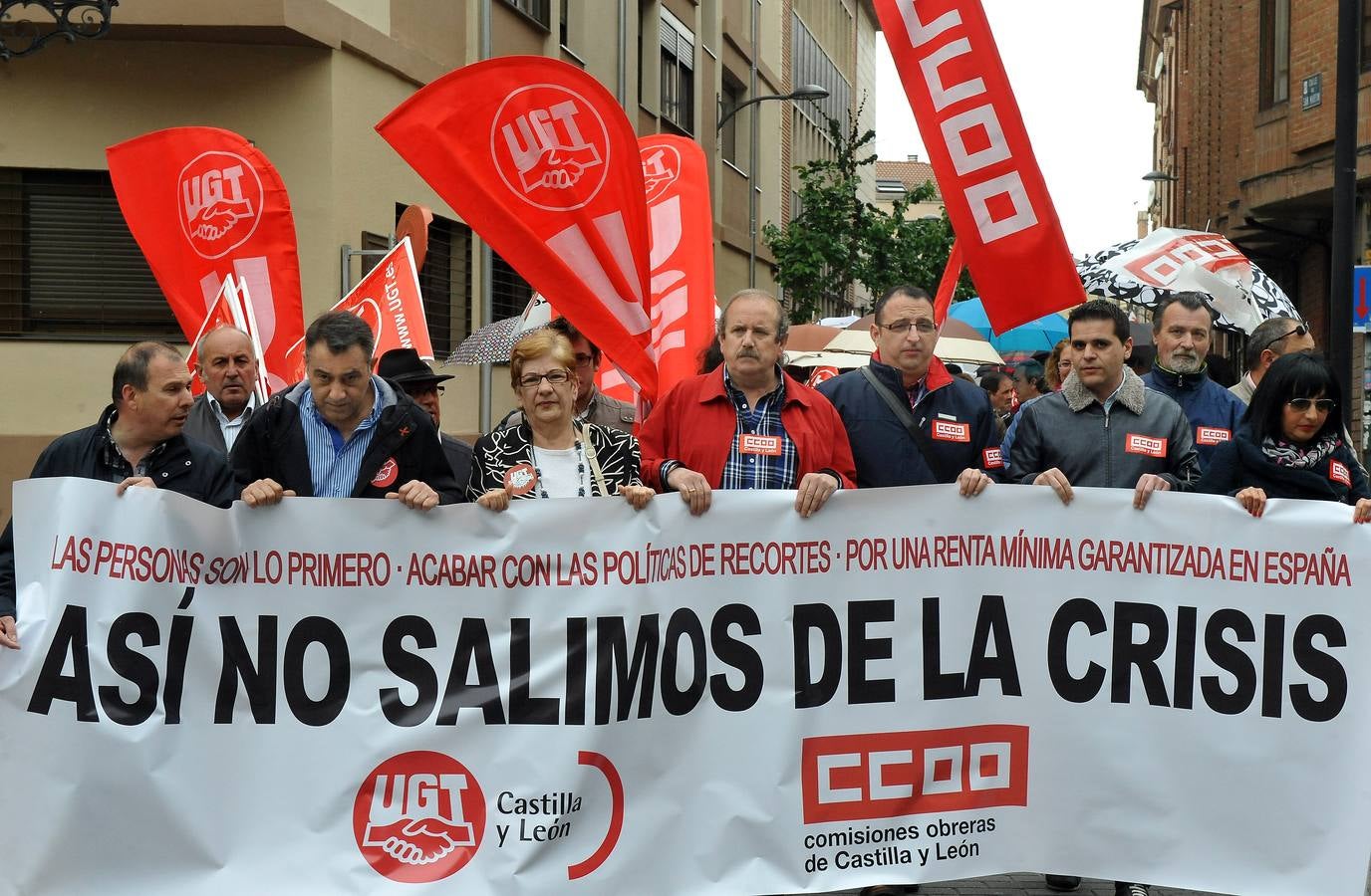 Manifestación del Primero de Mayo en Medina del Campo