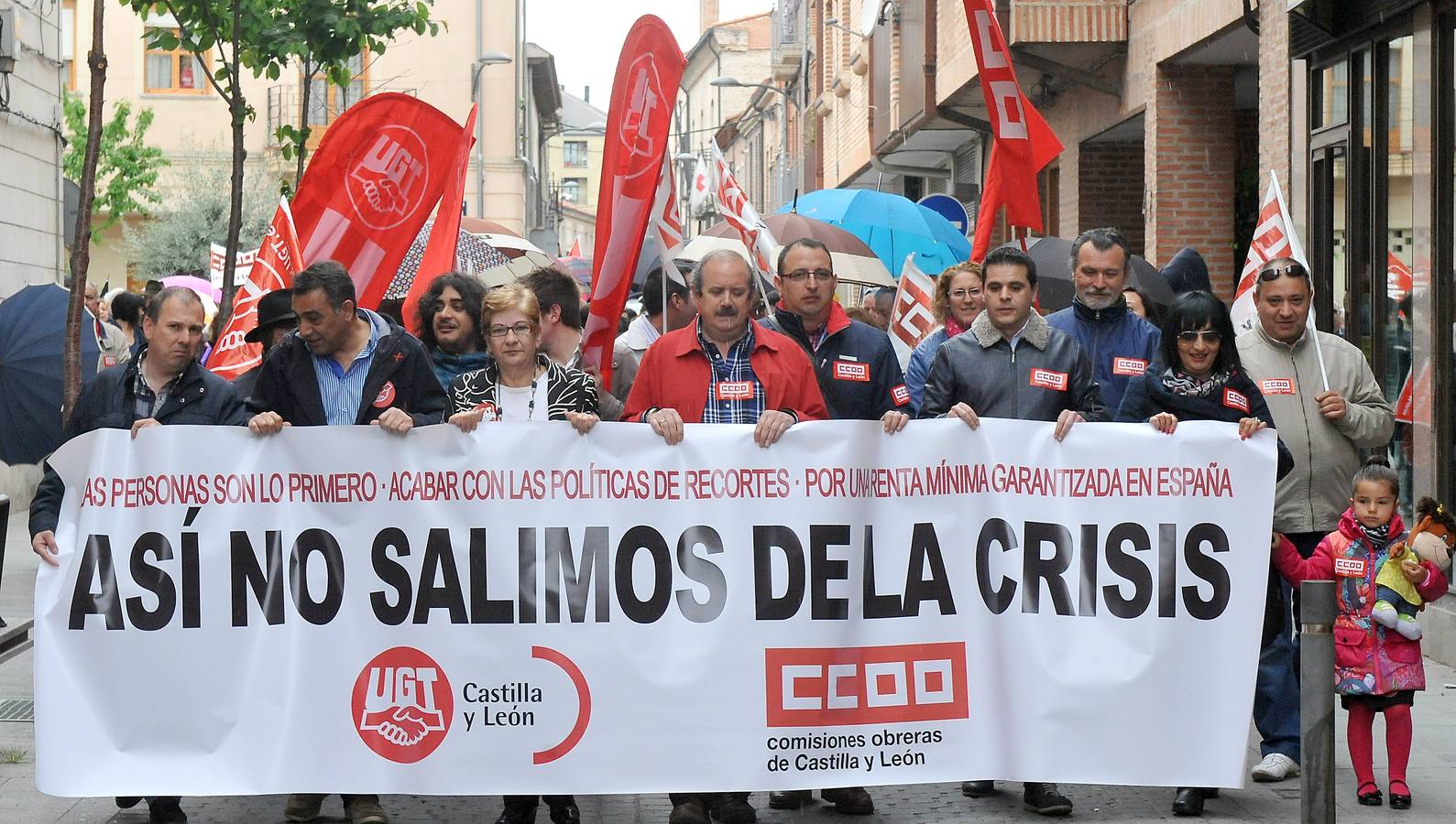 Manifestación del Primero de Mayo en Medina del Campo