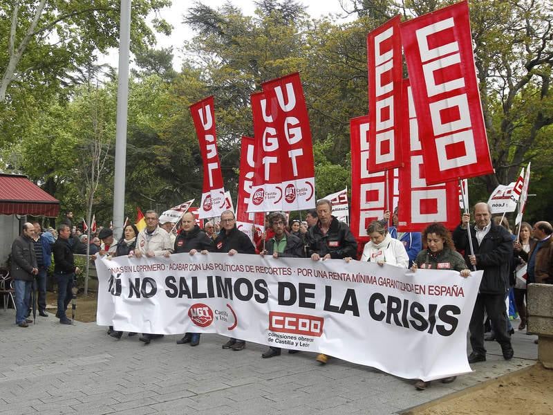 Manifestación del Primero de mayo en Palencia