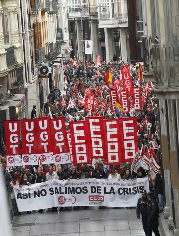 Manifestación del Primero de mayo en Palencia