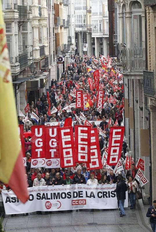 Manifestación del Primero de mayo en Palencia
