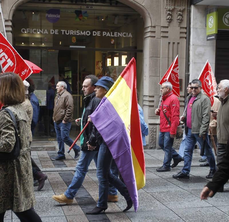 Manifestación del Primero de mayo en Palencia