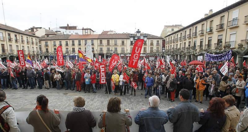 Manifestación del Primero de mayo en Palencia