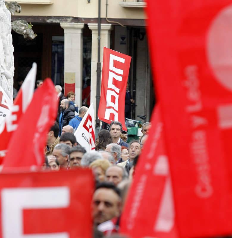 Manifestación del Primero de mayo en Palencia