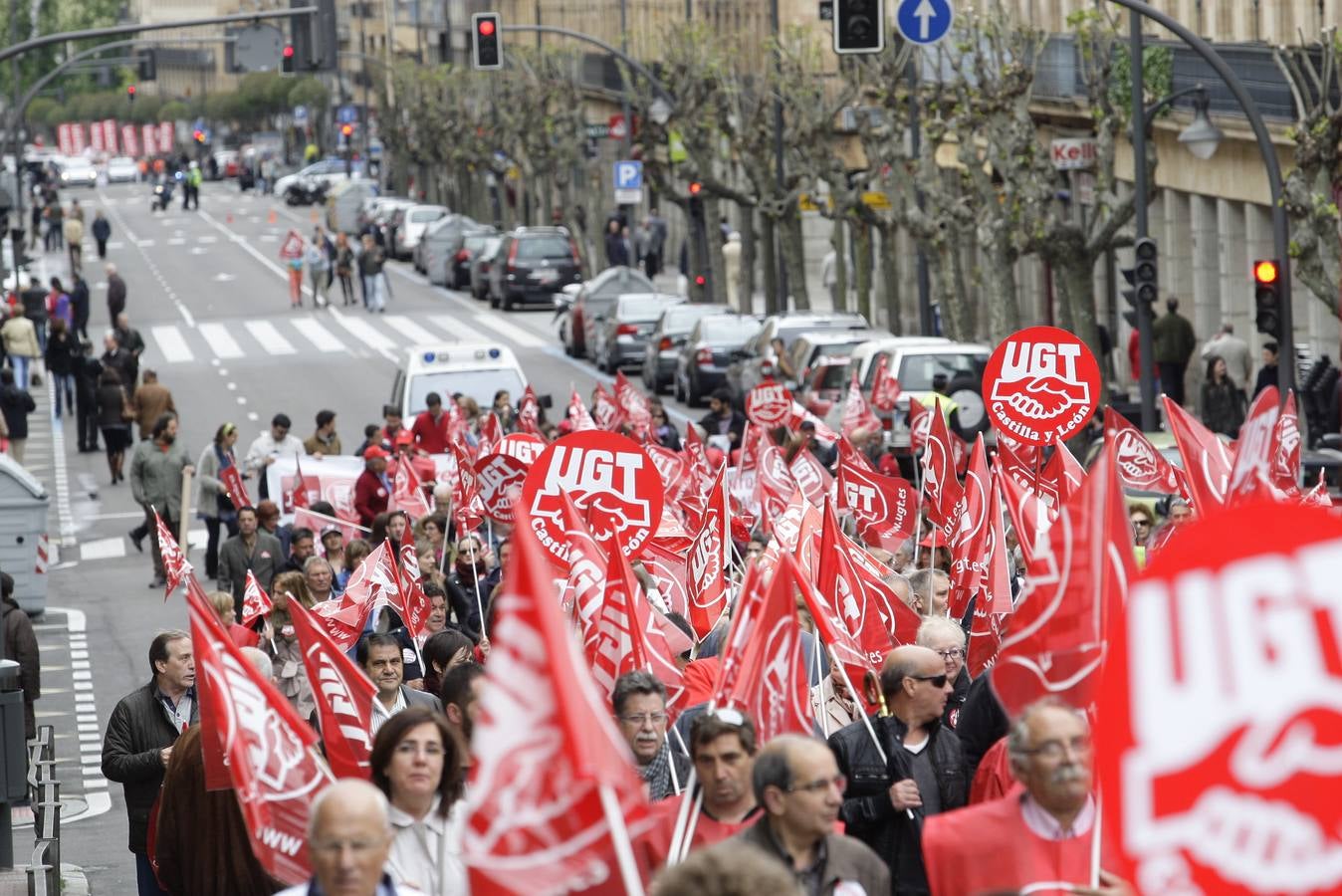 Manifestación del Primero de Mayo en Salamanca (Parte 1)