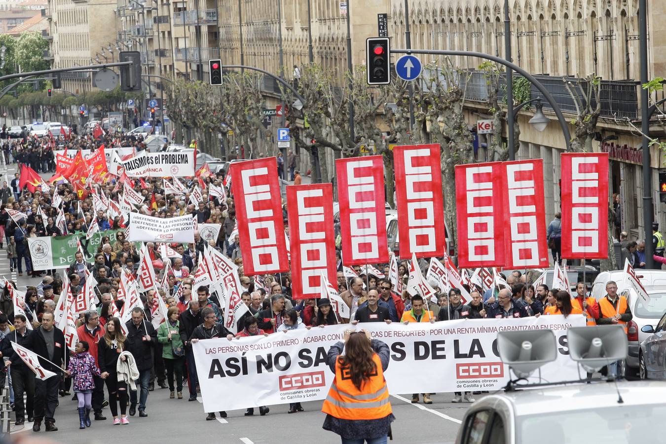 Manifestación del Primero de Mayo en Salamanca (Parte 1)