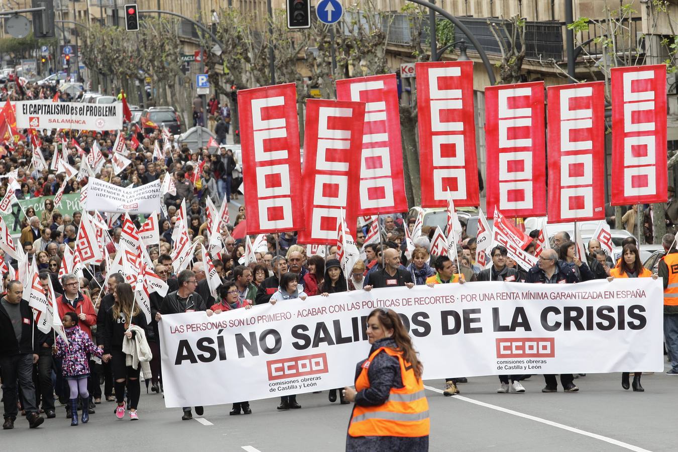 Manifestación del Primero de Mayo en Salamanca (Parte 1)