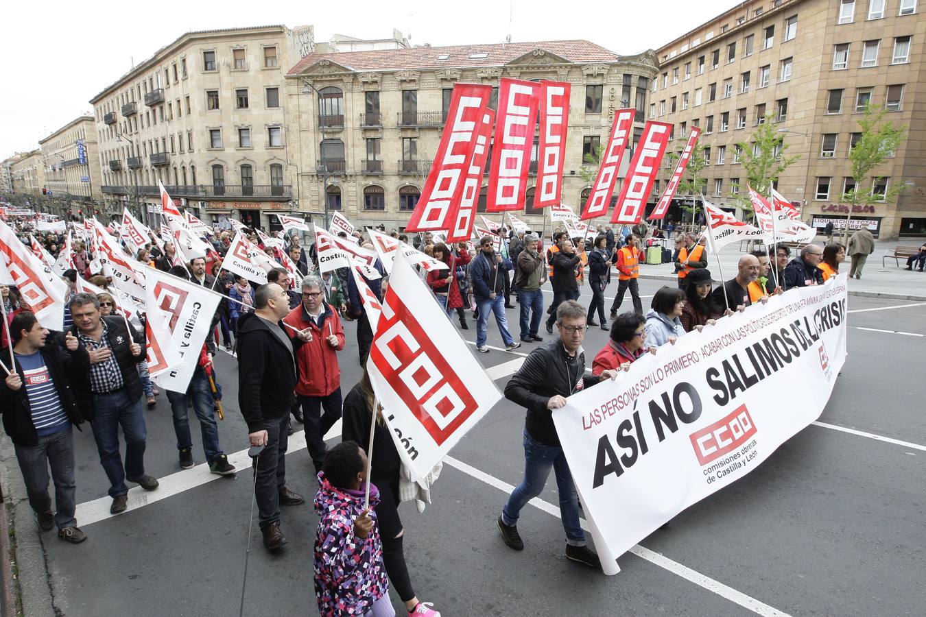 Manifestación del Primero de Mayo en Salamanca (Parte 1)