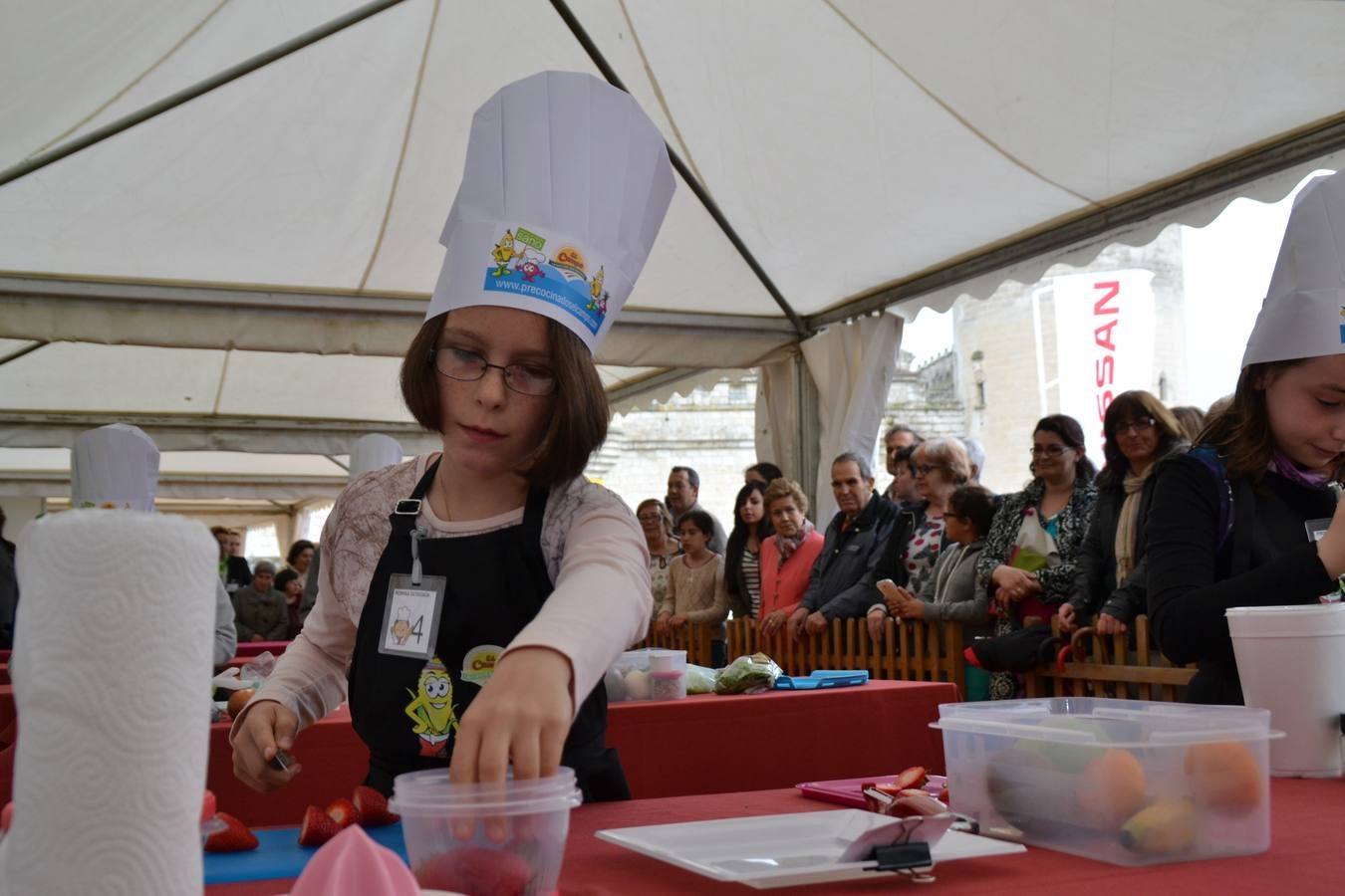 Participantes en el concurso Cuéllar Chef Junior de la Feria de Cuéllar (Segovia)