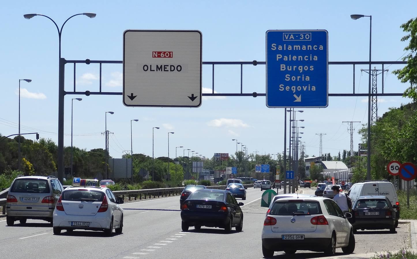 Nuevo radar multicarril en la carretera de Madrid, frente al colegio San Agustín