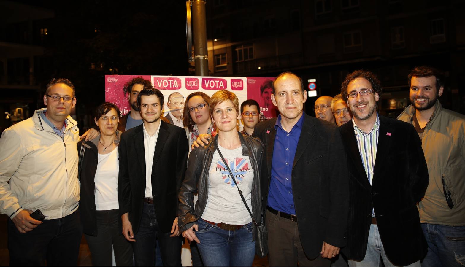 UPyD. Toquero y Carolina Martín, anoche.