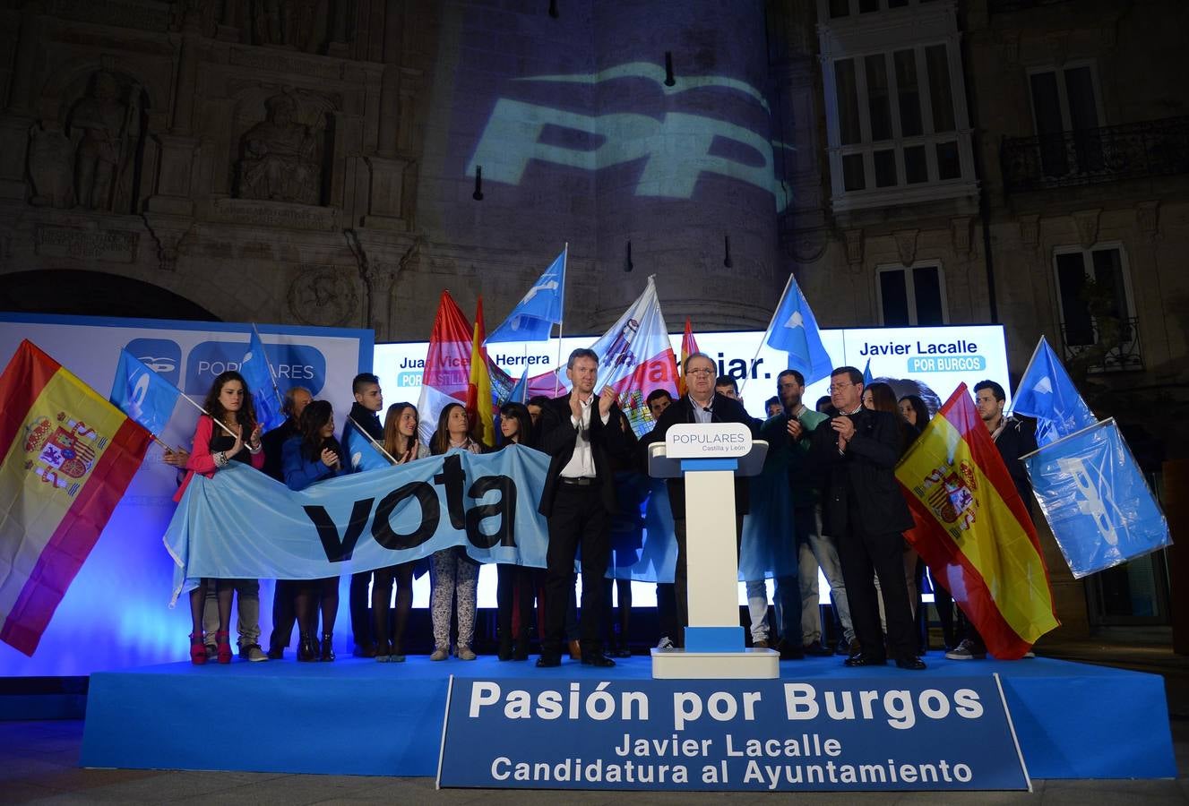 Burgos. Inicio de la campaña electoral del PP en Burgos por parte de Juan Vicente Herrera.