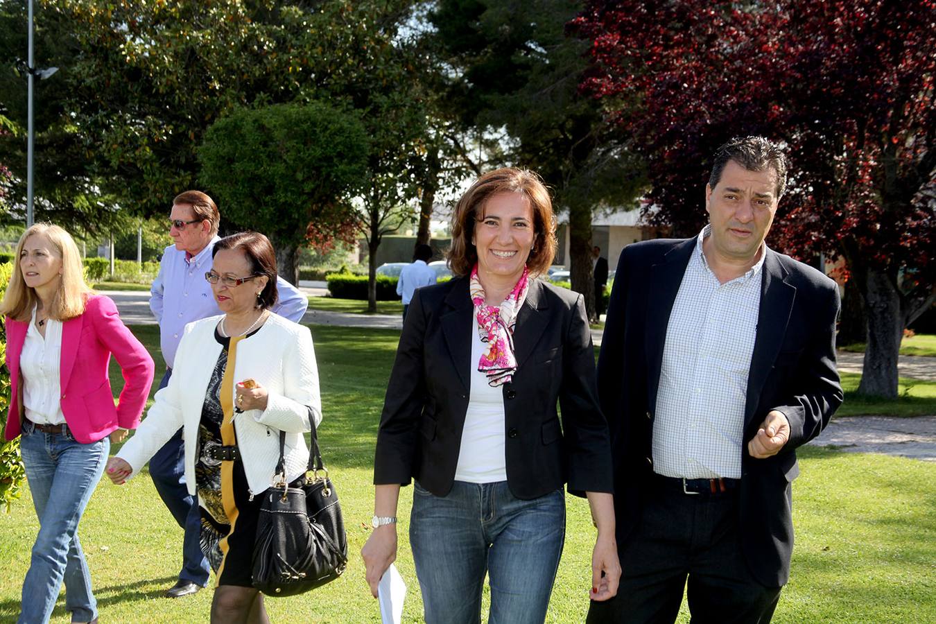 La candidata del PP a las Cortes, Josefa García Cirac participa en un acto de campaña en Salamanca