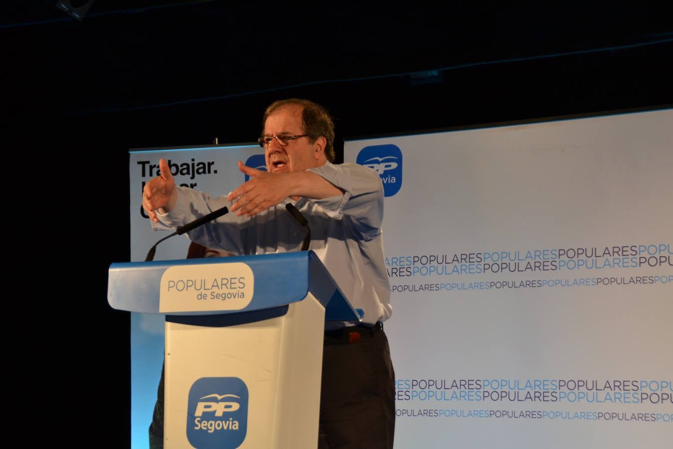 El candidato del PP a la Presidencia de la Junta de Castilla y León visita la provincia de Segovia