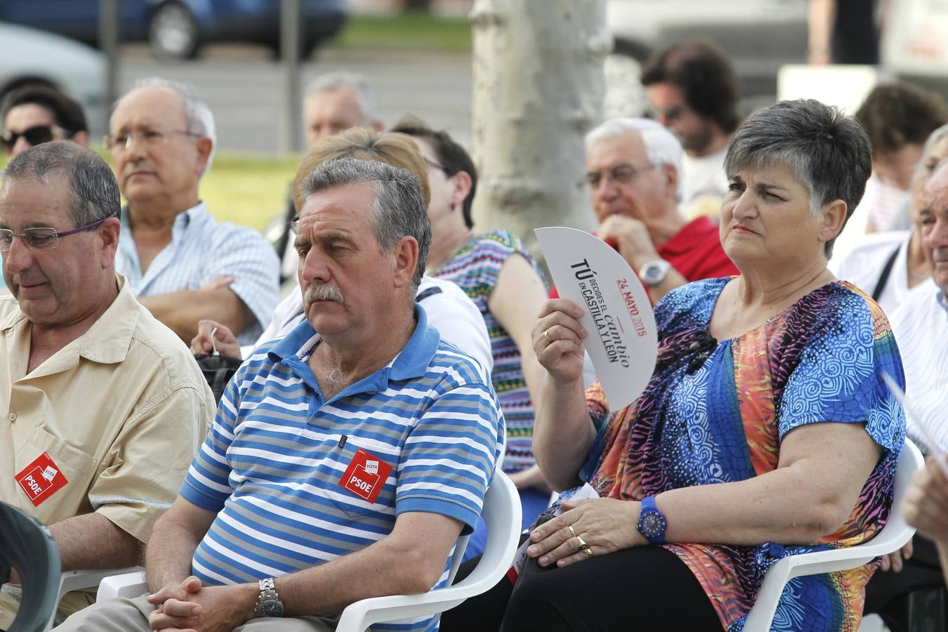 Luis Tudanca visita Venta de Baños (Palencia) para apoyar la candidatura de Rosa Juanes a la alcaldía