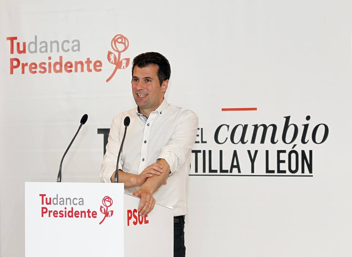 Miriam Andrés recurre a Eduardo Madina para reactivar la ilusión de los socialistas palentinos