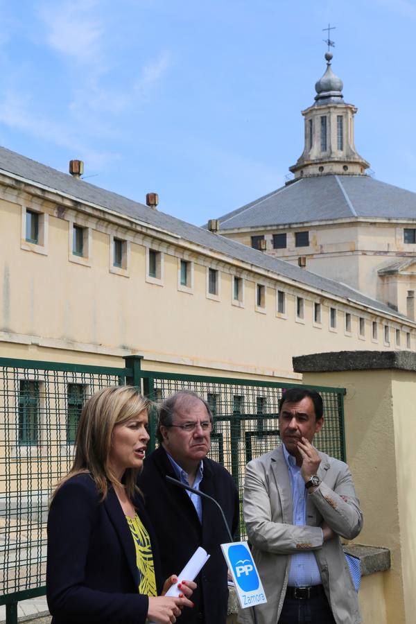 El candidato del PP a la Presidencia de la Junta, Juan Vicente Herrera, visita Zamora