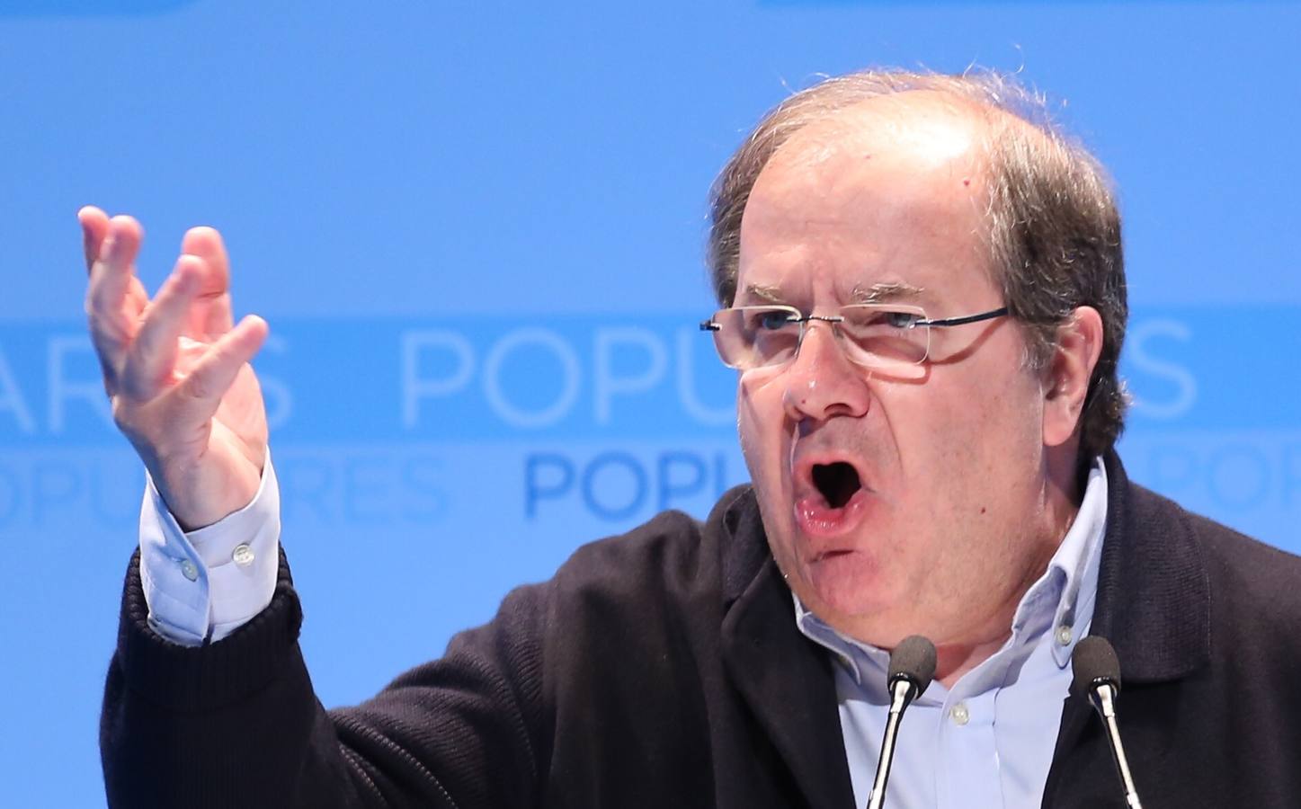 Varios mineros irrumpen en el mitin del Partido Popular en el Auditorio Ciudad de León