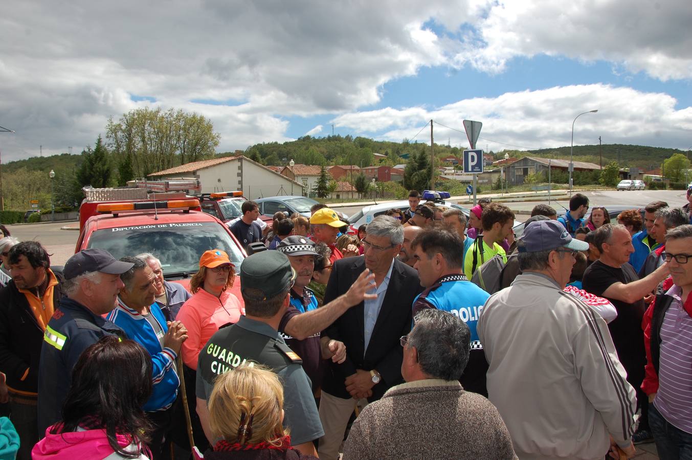 Vecinos de Guardo (Palencia) participan en la búsqueda del vecino desaparecido