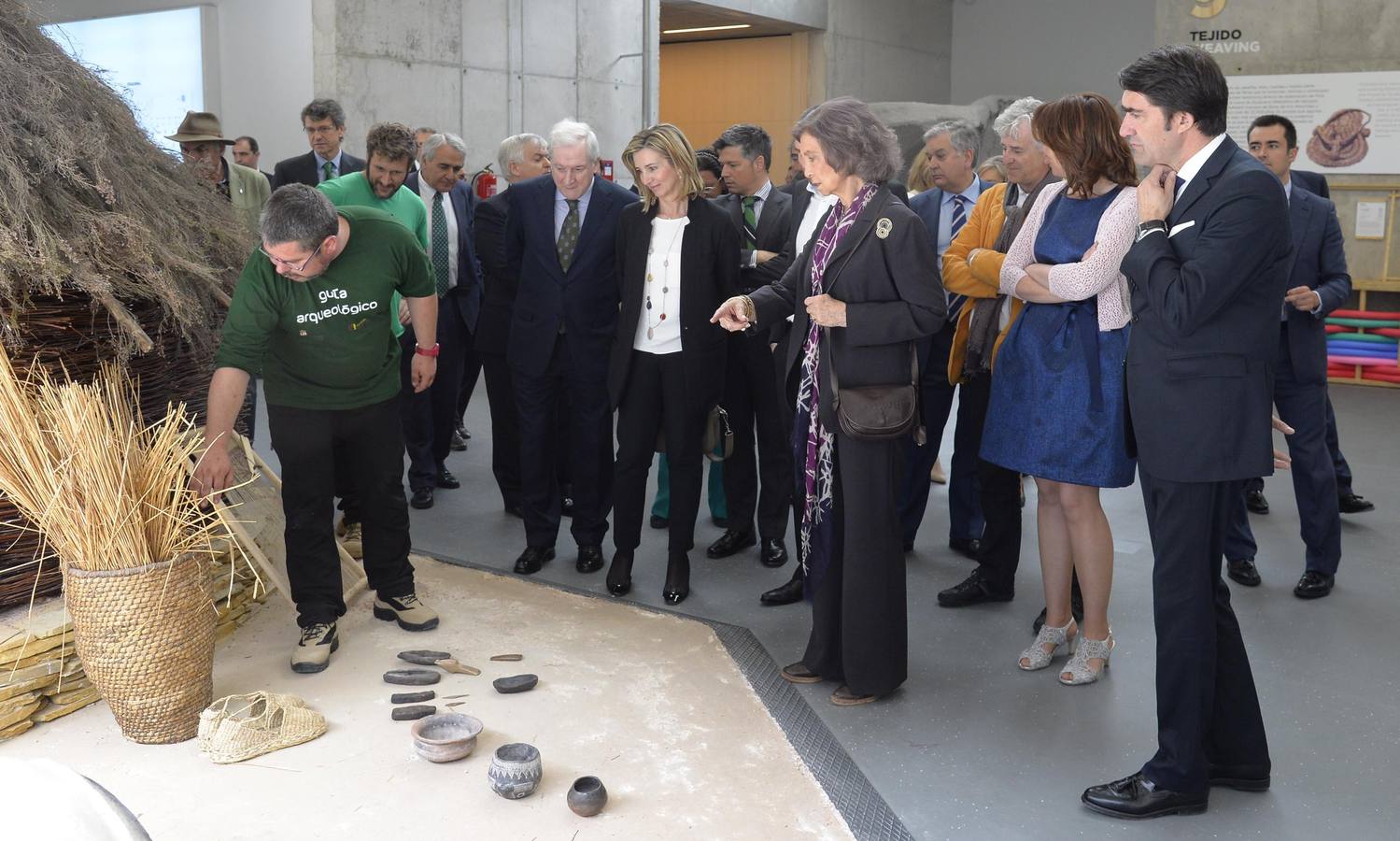 La reina Sofía visita el Parque Arqueológico de Atapuerca