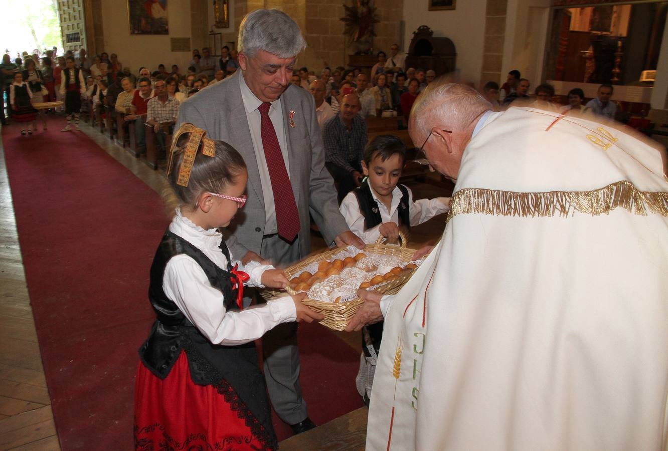 Ofrenda a la Virgen de La Fuencisla en la Fiesta del Día de la Tierra