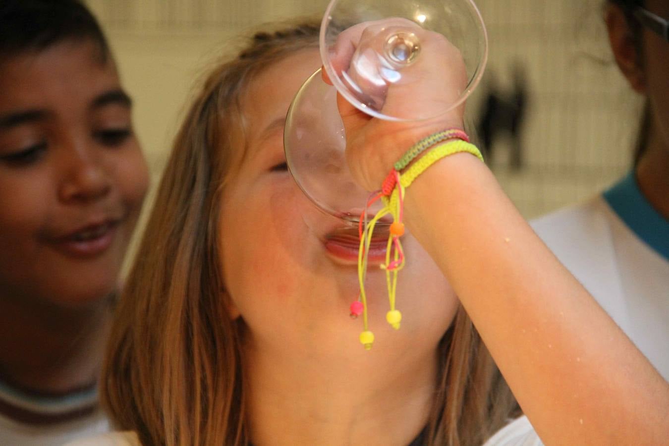 Alumnos de la Inmaculada de Peñafiel participan en un taller de poda en la bodega Cepa 21