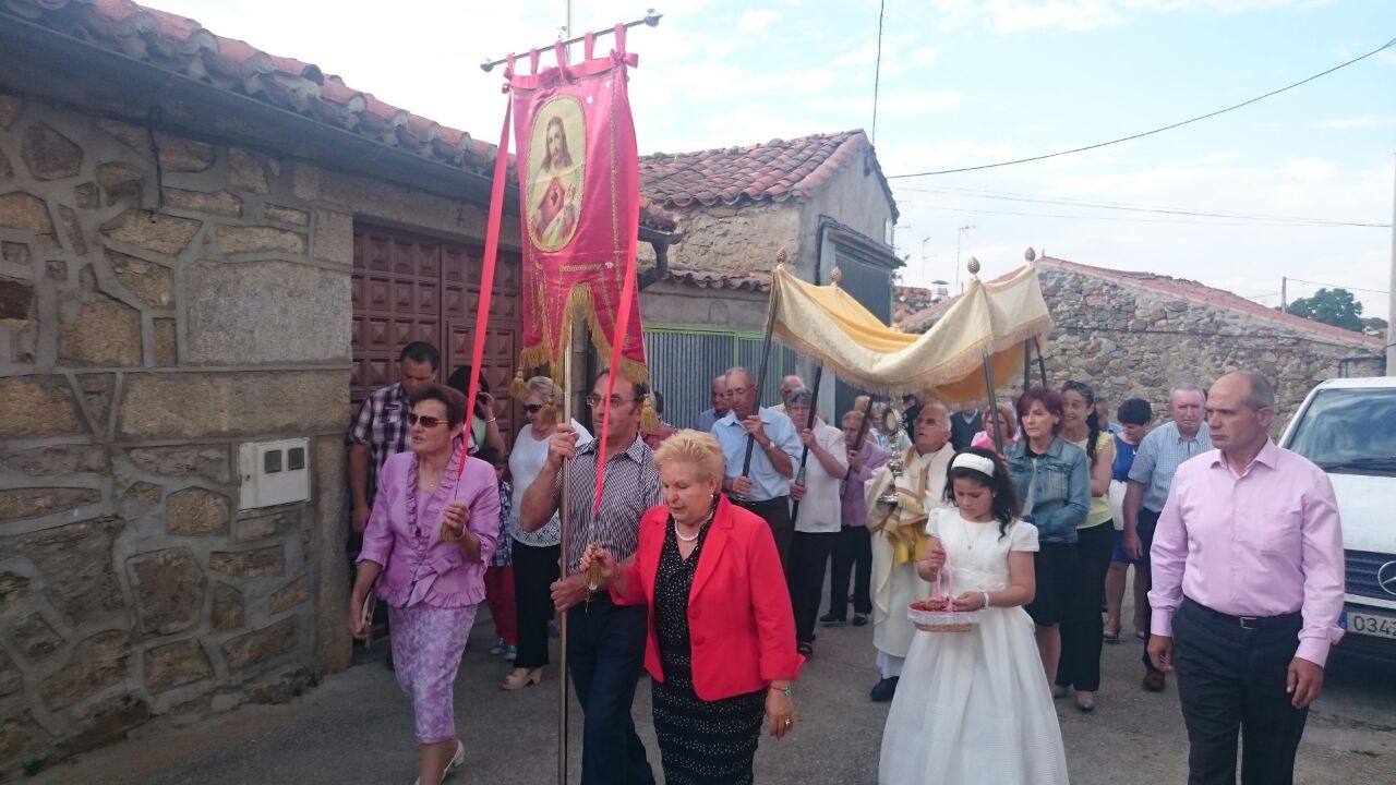 La procesión en Gallegos de Solmirón.